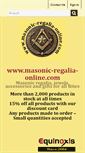 Mobile Screenshot of masonic-regalia-online.com