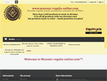 Tablet Screenshot of masonic-regalia-online.com